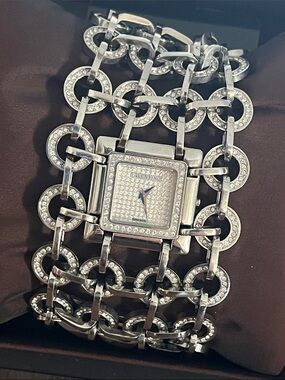 Valentino bracket watch with crystals